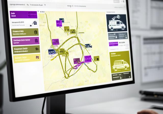 Plannerinterface met ritten, orderclusters en beladingsinformatie voor een transportbedrijf